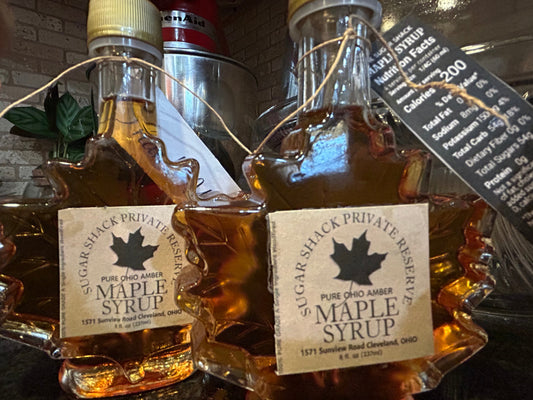 750 mL Glass Maple Leaf ~ Grade A Maple Syrup